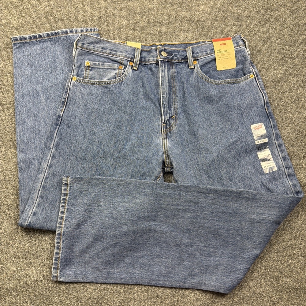 Levis 517 Boot Cut Jeans Mens 36x30 Medium Wash Denim Western Cowboy Work‎ NEW